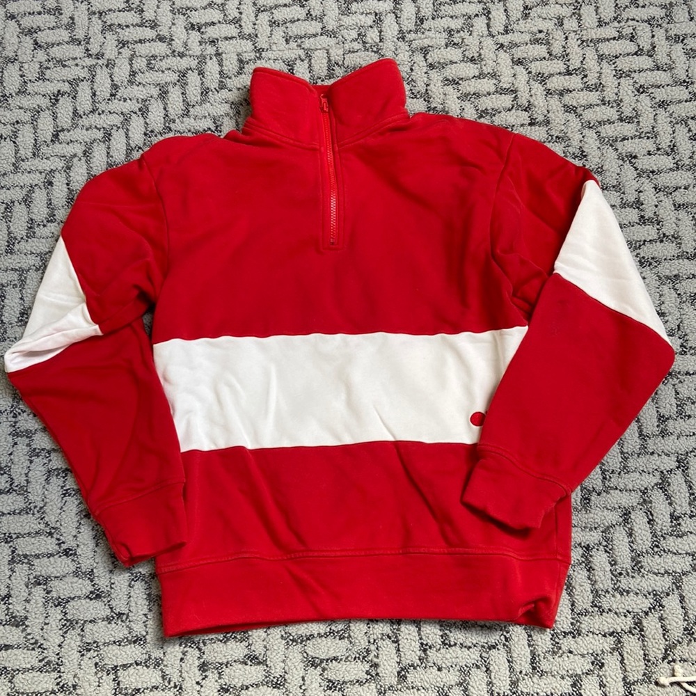 Solid and Striped sweatshirt quarter zip. Medium